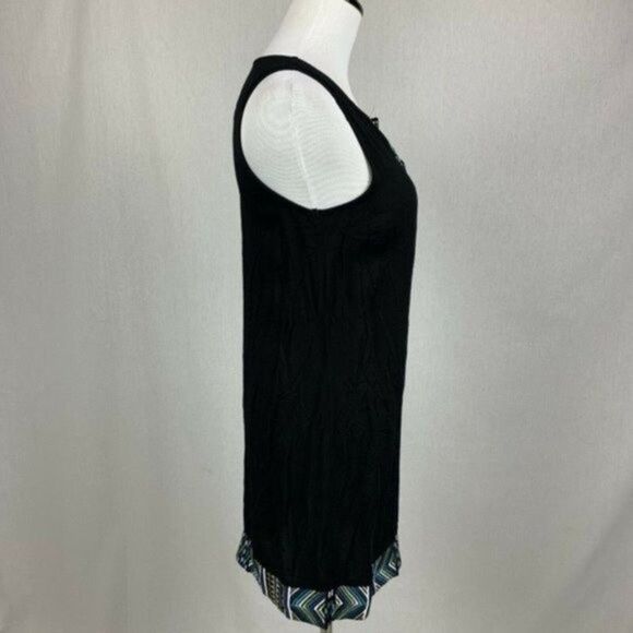 COPY - APT 9  black tribal print sleeveless tunic dress - Picture 5 of 7